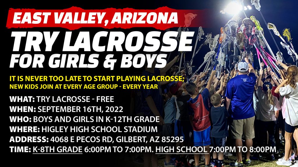 Try Lacrosse Clinic in the East Valley, Arizona